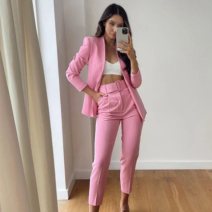 Pantalon à Taille Haute avec Ceinture Ajustable pour Femme | Idéal pour les Journées Décontractées