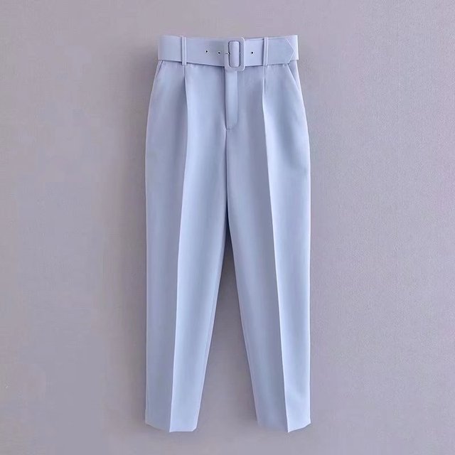 Pantalon à Taille Haute avec Ceinture Ajustable pour Femme | Idéal pour les Journées Décontractées