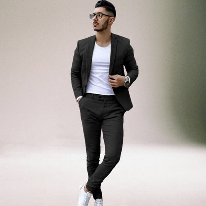 Ensemble Homme Slim Fit avec Blazer et Pantalon | Pour Occasions Formelles et Décontractées