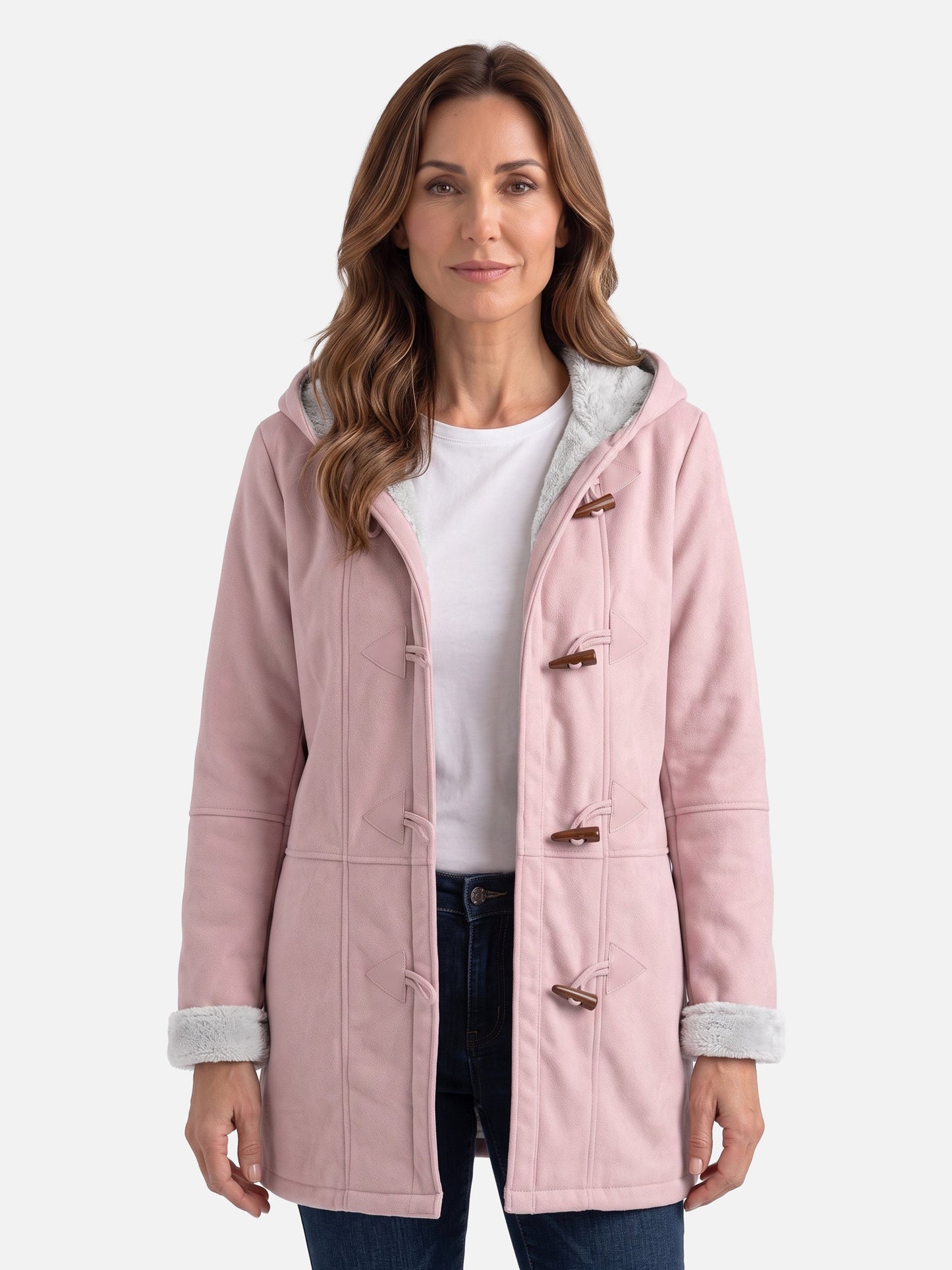 Duffle-coat à capuche avec fermeture à brandebourgs pour femmes | Idéal pour l’hiver