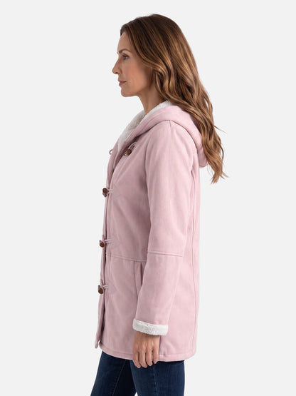 Duffle-coat à capuche avec fermeture à brandebourgs pour femmes | Idéal pour l’hiver