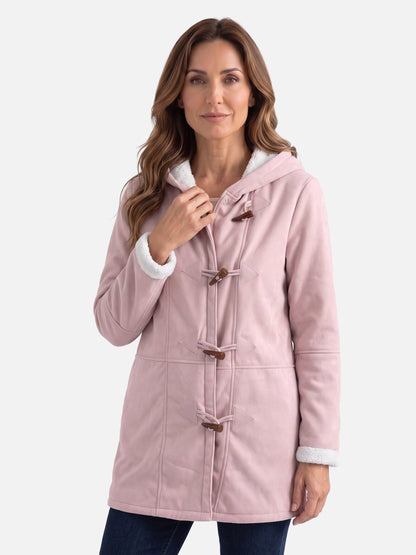 Duffle-coat à capuche avec fermeture à brandebourgs pour femmes | Idéal pour l’hiver