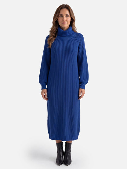 Robe pull col roulé pour femmes
