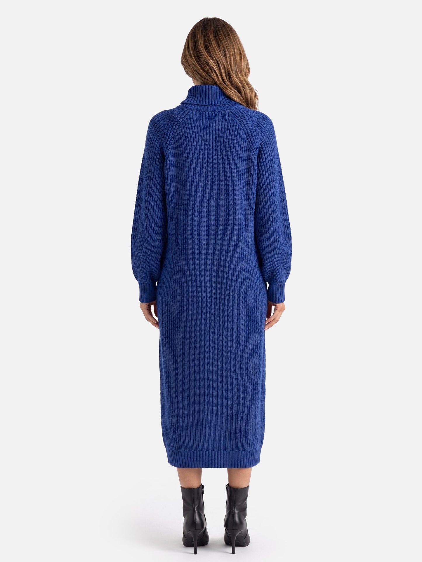 Robe pull col roulé pour femmes