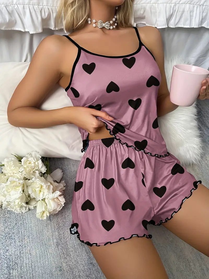 Ensemble Pyjama Deux Pièces avec Coupe Ample pour Femme | Idéal pour la Maison ou la Nuit