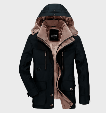 Veste Épaisse avec Capuche et Grandes Poches pour Homme | Idéale pour l’Hiver