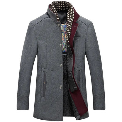 Veste Homme Ajustée en Coton Mélangé | Coupe Moderne Automne/Hiver