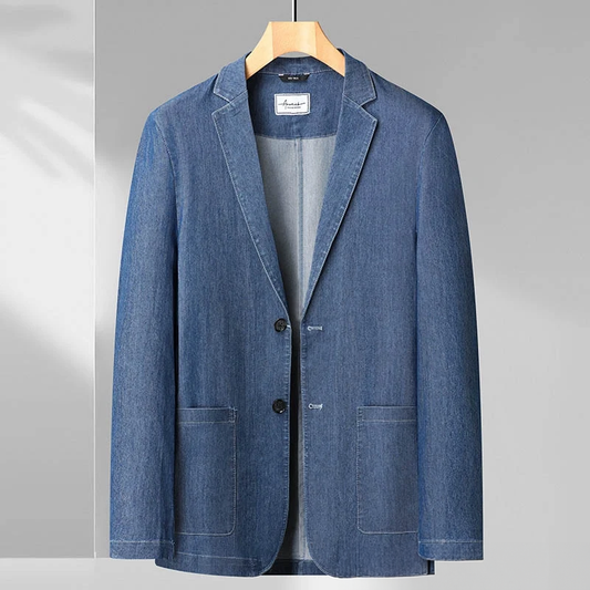 Blazer Pour Homme Avec Aspect Jean | Idéal Pour Usage Quotidien Et Tenue Décontractée