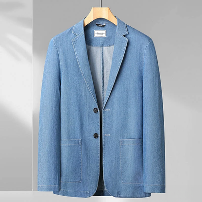 Blazer Pour Homme Avec Aspect Jean | Idéal Pour Usage Quotidien Et Tenue Décontractée