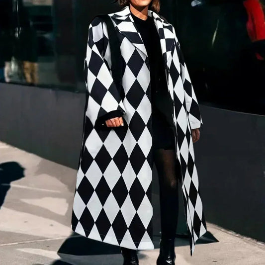 Veste Longue à Coupe Ajustée avec Doublure Intérieure pour Femme | Idéale pour l’Hiver