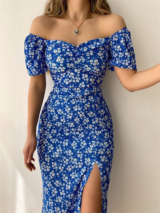 Robe Midi à Manches Bouffantes pour Femmes | Idéale pour le Quotidien ou les Occasions Spéciales        Ask ChatGPT
