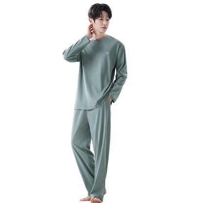 Pyjama pour Homme avec Haut à Manches Longues et Pantalon | Idéal pour un Usage Quotidien à la Maison
