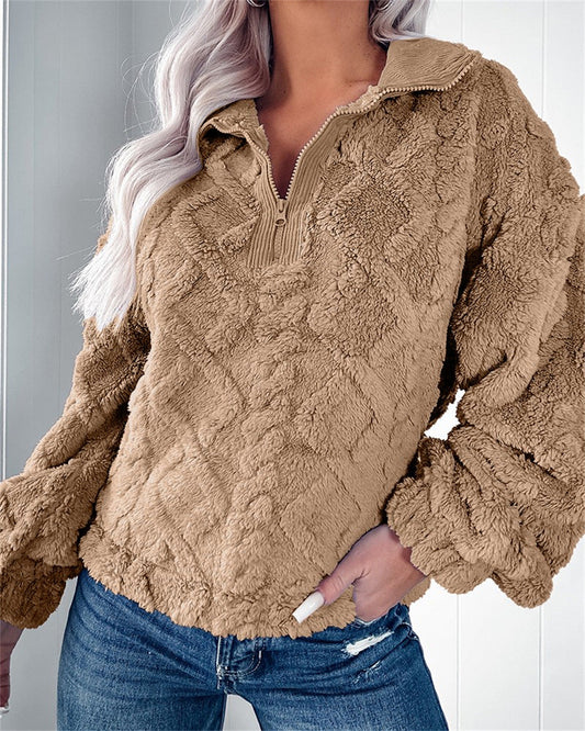 Pull zippé pour femmes