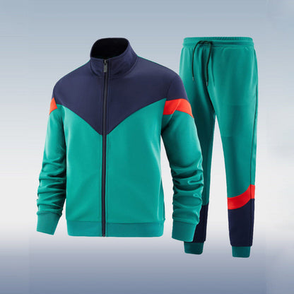 Ensemble De Survêtement avec Veste Zippée Complète Et Pantalon pour Homme | Idéal pour Les Activités Quotidiennes