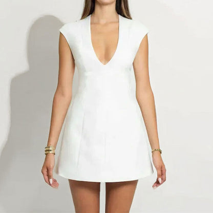 Robe Mini Avec Décolleté En V Profond Pour Femmes | Idéale Pour Les Soirées Et Occasions