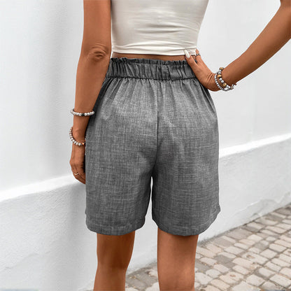 Short Avec Taille Haute Et Plis Avant Pour Femme | Idéal Pour L’Été
