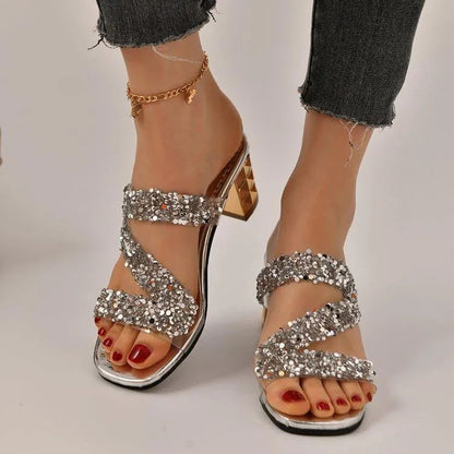 Chaussures À Talon Avec Paillettes Pour Femme | Idéales Pour Soirées Et Événements