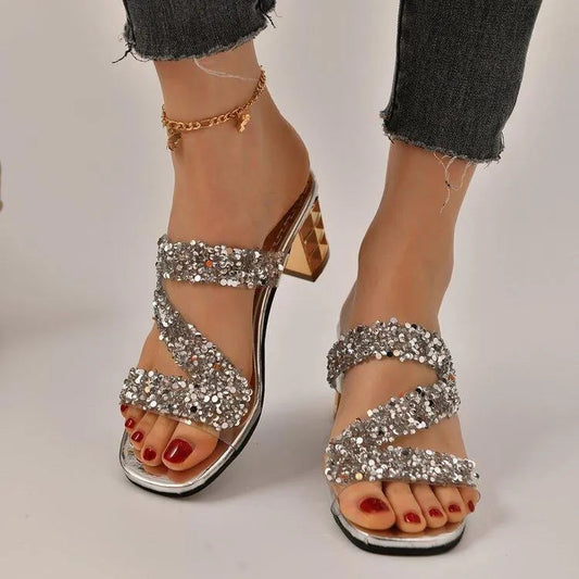 Chaussures À Talon Avec Paillettes Pour Femme | Idéales Pour Soirées Et Événements