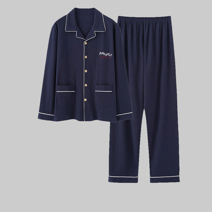 Pyjama pour Homme avec Haut à Manches Longues et Pantalon pour un Usage Domestique | Idéal pour le Printemps, l’Automne et l’Hiver Léger