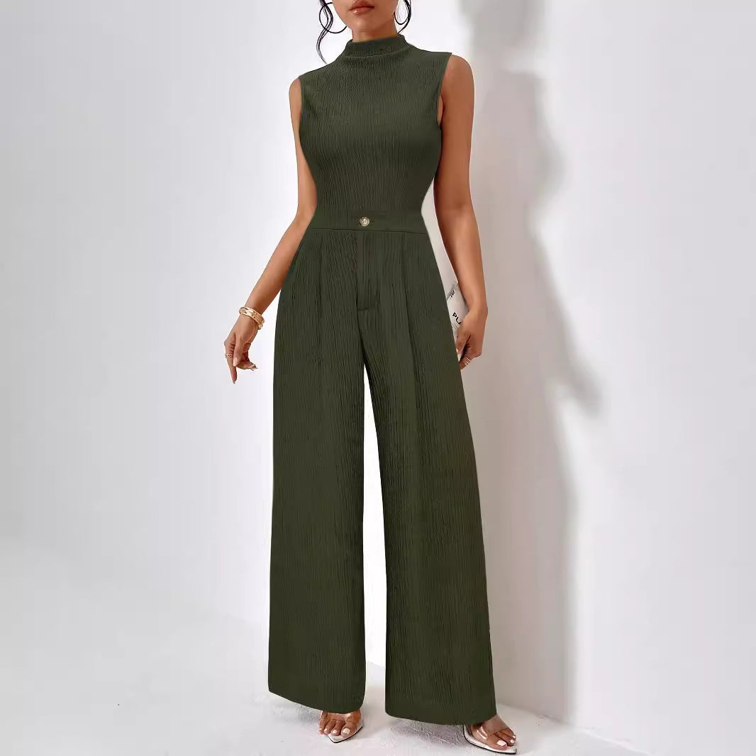 Combinaison Avec Col Haut Et Jambes Larges Pour Femmes | Idéale Pour Différentes Occasions