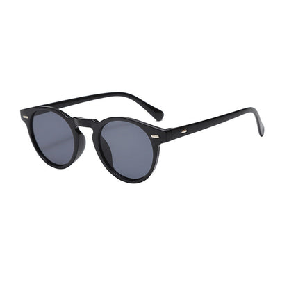 Lunettes De Soleil Rondes À Monture Semi-Transparente Pour Homme | Idéal Pour Usage Quotidien En Extérieur