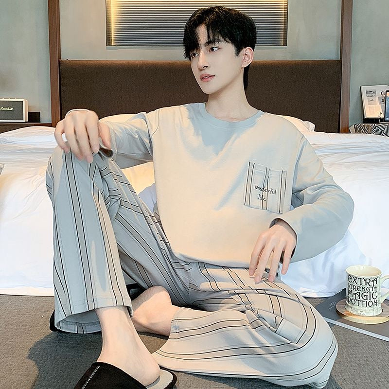 Pyjama Deux Pièces pour Garçon avec Haut à Manches Longues et Pantalon | Idéal pour le Printemps et l’Automne