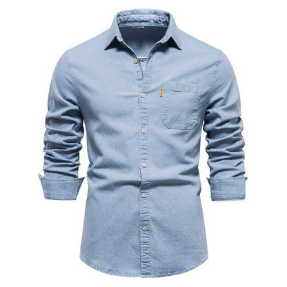 Chemise À Manches Longues avec Poches Poitrine pour Homme | Idéale pour Un Usage Quotidien