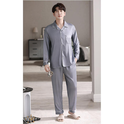 Ensemble de Détente pour Homme avec Manches Longues pour le Confort à la Maison | Idéal pour le Printemps et l'Été