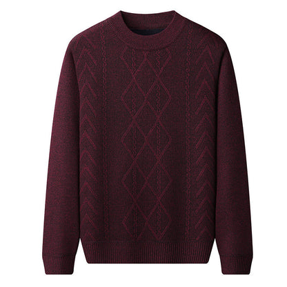 Pull À Col Rond Avec Motif Torsadé Pour Homme | Idéal Pour Les Saisons Automne-Hiver