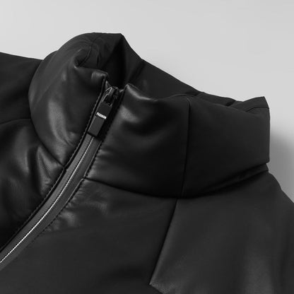 Blouson Matelassé à Manches Longues avec Col Montant pour Hommes | Idéal pour l’Hiver