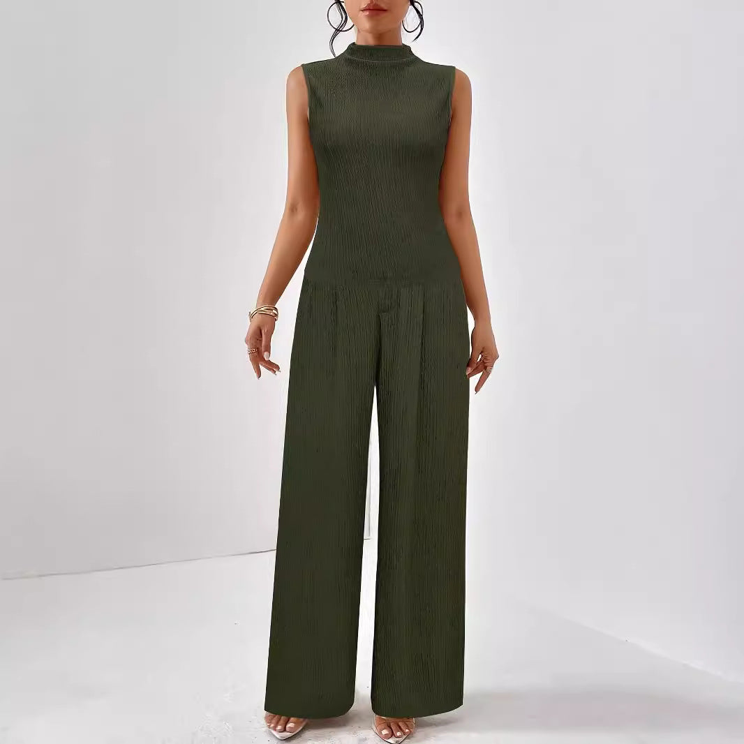 Combinaison Avec Col Haut Et Jambes Larges Pour Femmes | Idéale Pour Différentes Occasions