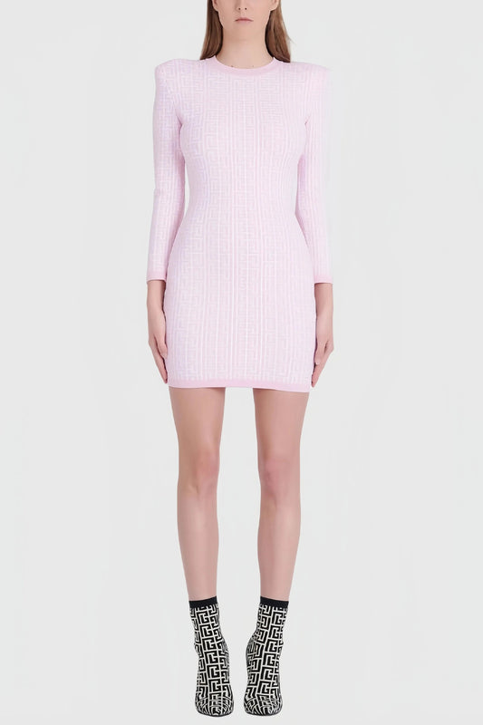 Robe Maille à Manches Longues avec Motif Imprimé pour Femme | Idéale pour le Quotidien ou les Occasions Spéciales