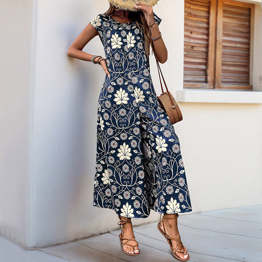 Combinaison À Motif Floral Avec Poches Latérales Pour Femme | Idéale Pour Saison Estivale