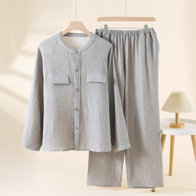 Pyjama pour Homme avec Haut à Manches Longues et Pantalon pour un Usage Quotidien | Idéal pour le Printemps, l’Automne et l’Hiver