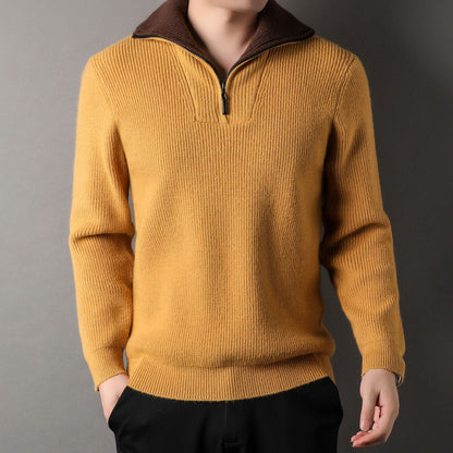 Pull à Col Montant avec Fermeture Demi-Zip pour Adulte | Idéal pour l’Automne et l’Hiver
