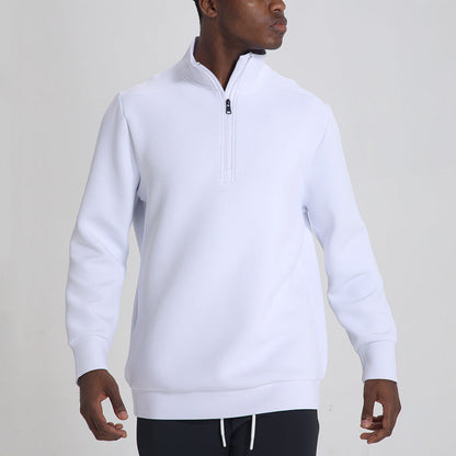 Sweatshirt avec Col Montant et Demi-Zip pour Homme | Idéal pour Hiver