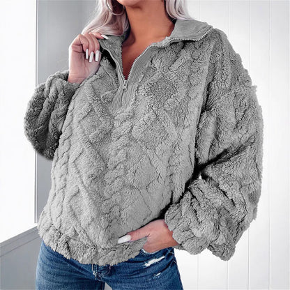 Pull zippé pour femmes