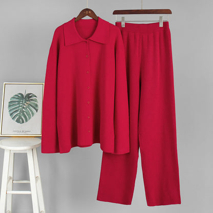 Ensemble Deux Pièces avec Chemise Boutonnée et Pantalon Ample pour Femme | Idéal pour le Quotidien