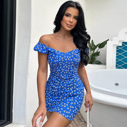Mini-Robe À Motif Floral Avec Manches Bouffantes Pour Femmes | Idéal Pour La Saison Estivale