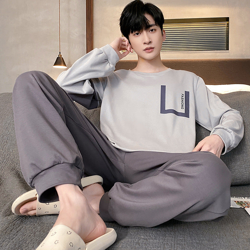 Pyjama pour Homme avec Haut à Manches Longues et Pantalon pour un Usage Polyvalent | Idéal pour l’Automne et l’Hiver