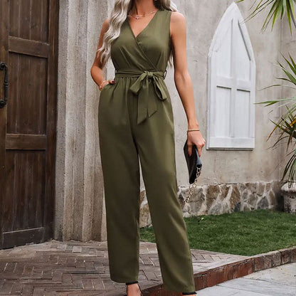 Combinaison Cache-Cœur Avec Ceinture À Nouer Pour Femmes | Idéale Pour Différentes Occasions