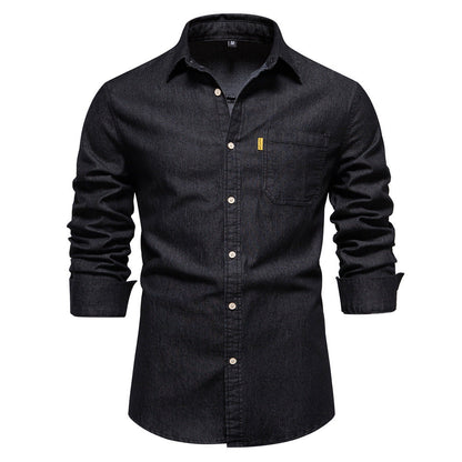Chemise À Manches Longues avec Poches Poitrine pour Homme | Idéale pour Un Usage Quotidien