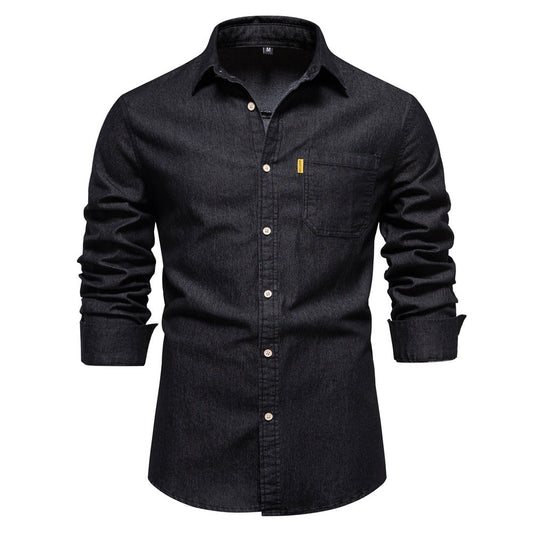 Chemise À Manches Longues avec Poches Poitrine pour Homme | Idéale pour Un Usage Quotidien