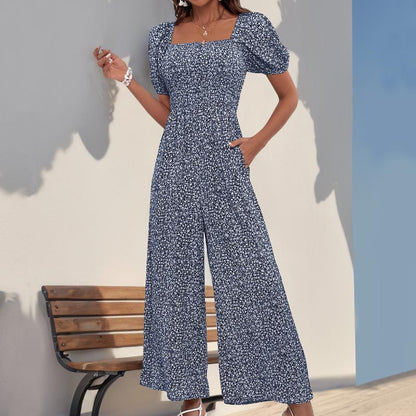 Combinaison Oversize Avec Manches Bouffantes Et Taille Élastique Pour Femme | Idéal Pour L’été