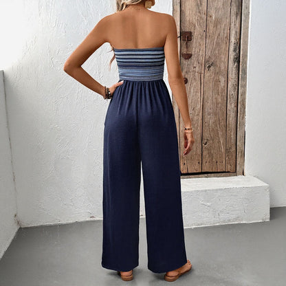 Combinaison Avec Haut Bandeau Et Coupe Large Pour Femmes | Idéal Pour Temps Chaud Ou Événements