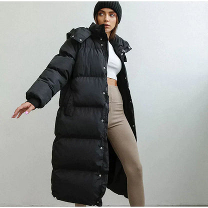 Doudoune Longue avec Capuche Ajustable pour Femme | Idéale pour l’Hiver