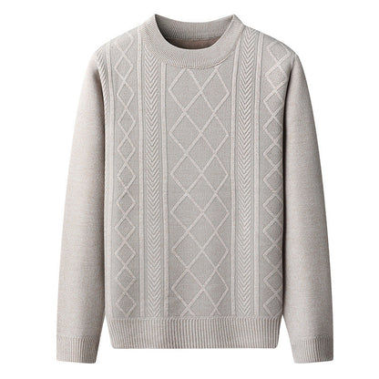 Pull À Col Rond Avec Motif Torsadé Pour Homme | Idéal Pour Les Saisons Automne-Hiver