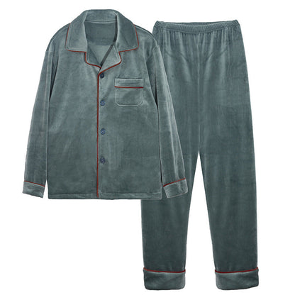 Pyjama Deux Pièces pour Homme avec Haut à Manches Longues et Pantalon | Idéal pour l’Automne et l’Hiver