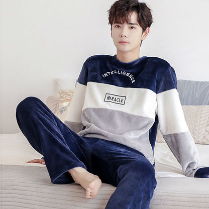 Pyjama Deux Pièces pour Homme avec Haut à Manches Longues et Pantalon | Idéal pour l’Automne et l’Hiver