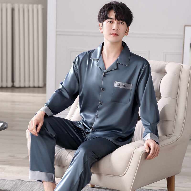 Ensemble de Détente pour Homme avec Manches Longues pour le Confort à la Maison | Idéal pour le Printemps et l'Été